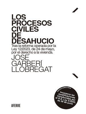 cover image of Los procesos civiles de desahucio